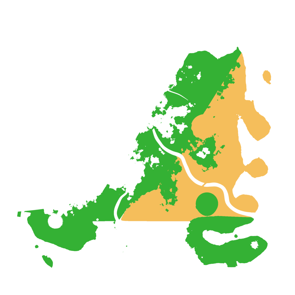 Biome Rust Map: Procedural Map, Size: 3500, Seed: 213937309