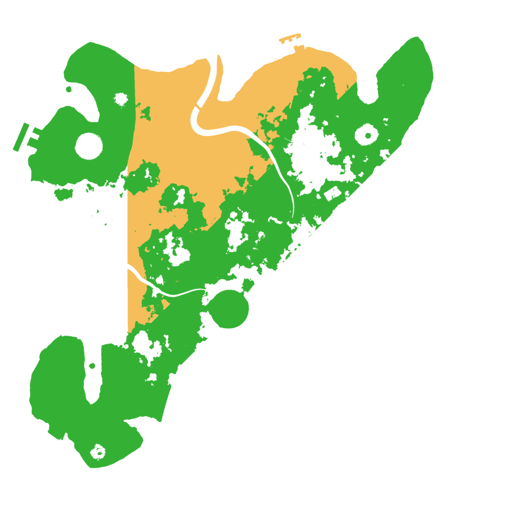 Biome Rust Map: Procedural Map, Size: 3500, Seed: 1092711606