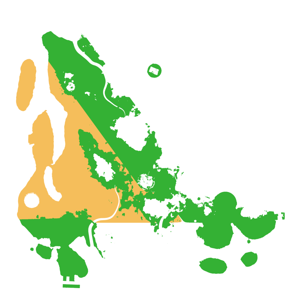 Biome Rust Map: Procedural Map, Size: 3500, Seed: 1793404307