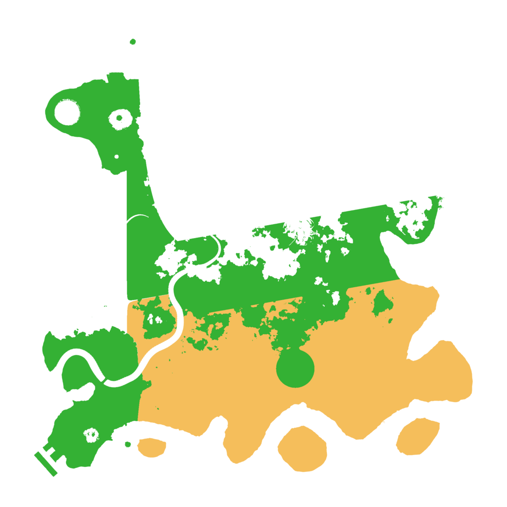 Biome Rust Map: Procedural Map, Size: 3500, Seed: 6410957