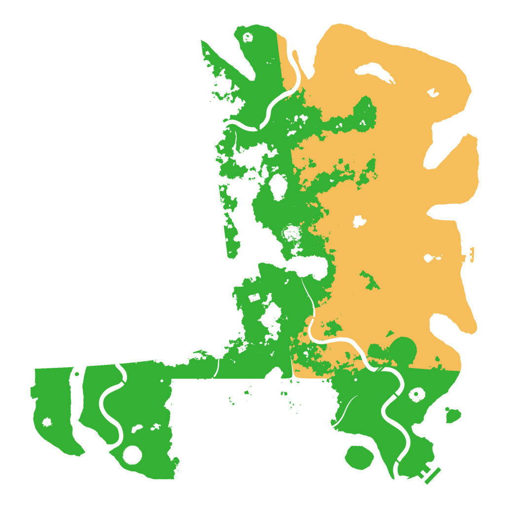 Biome Rust Map: Procedural Map, Size: 5000, Seed: 131247