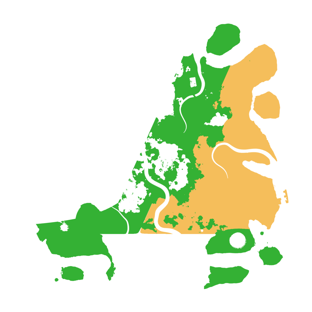 Biome Rust Map: Procedural Map, Size: 3500, Seed: 847122206