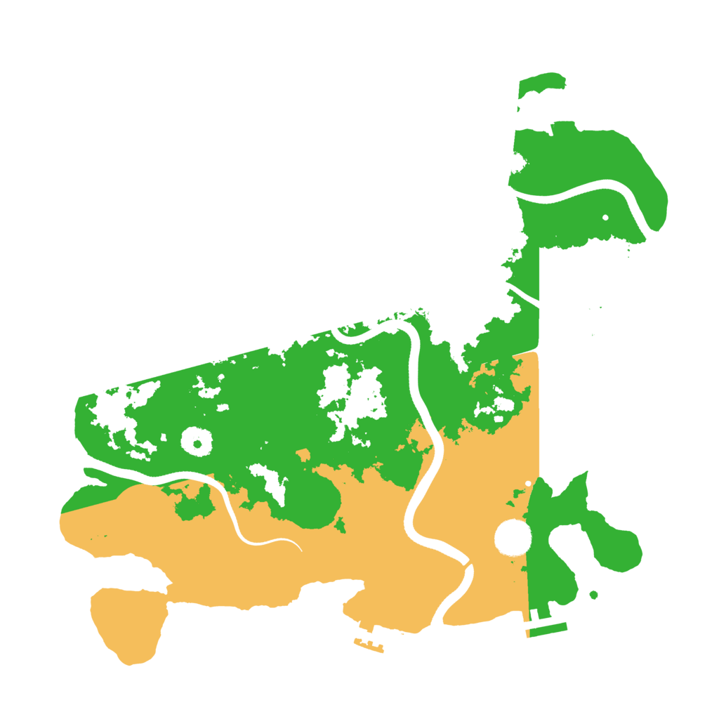 Biome Rust Map: Procedural Map, Size: 3500, Seed: 2080755469