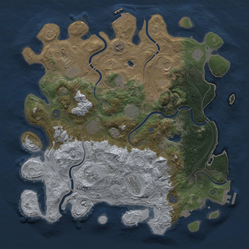 Rust Map: Procedural Map, Size: 4250, Seed: 20260903, 19 Monuments