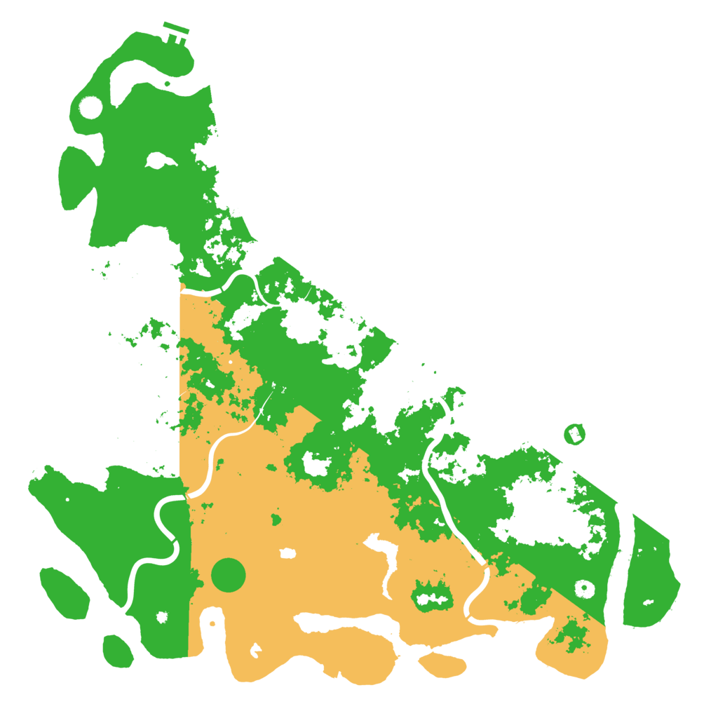 Biome Rust Map: Procedural Map, Size: 5500, Seed: 101000666