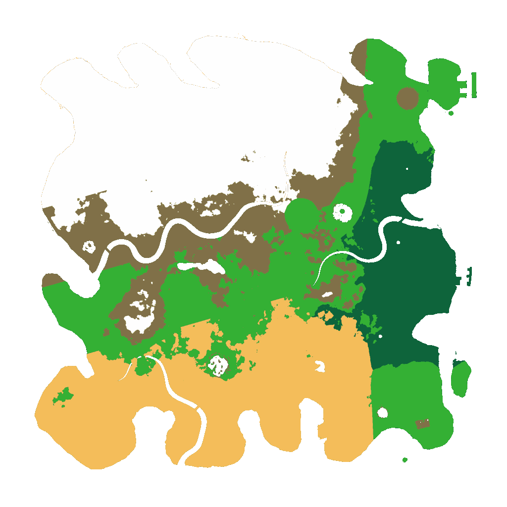 Biome Rust Map: Procedural Map, Size: 4000, Seed: 97347