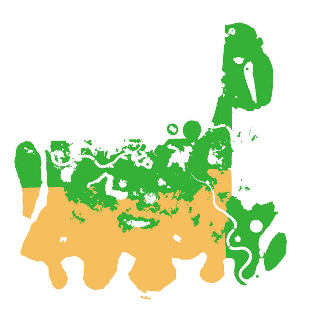 Biome Rust Map: Procedural Map, Size: 4500, Seed: 1242153923