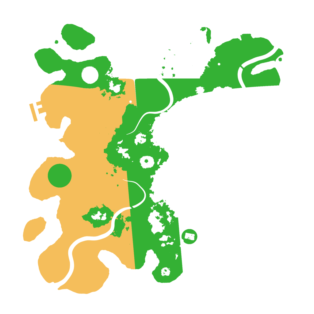 Biome Rust Map: Procedural Map, Size: 3500, Seed: 1292705207