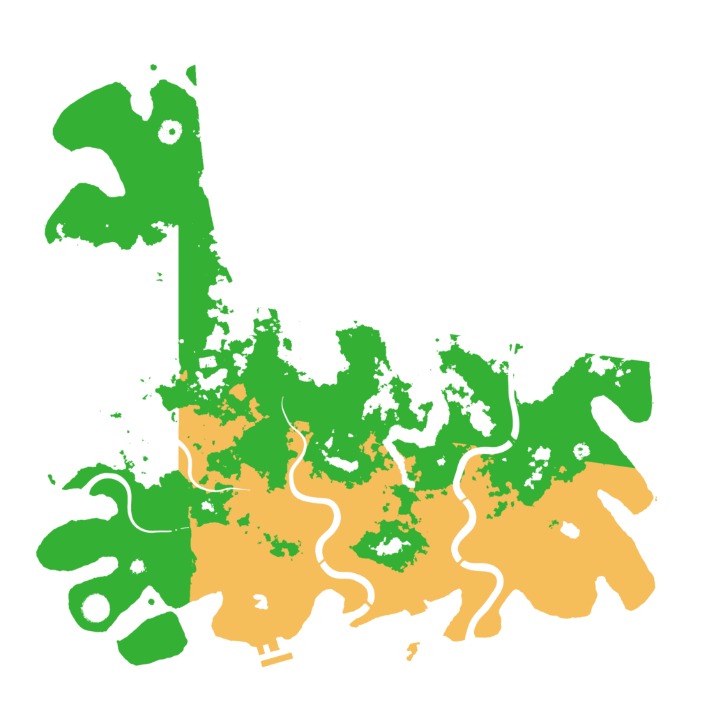 Biome Rust Map: Procedural Map, Size: 4500, Seed: 521611569