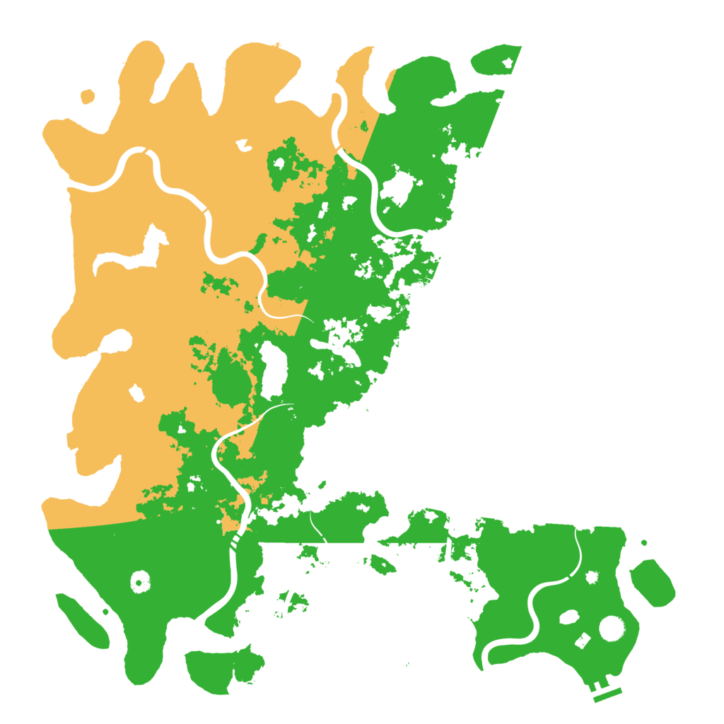 Biome Rust Map: Procedural Map, Size: 5000, Seed: 644091