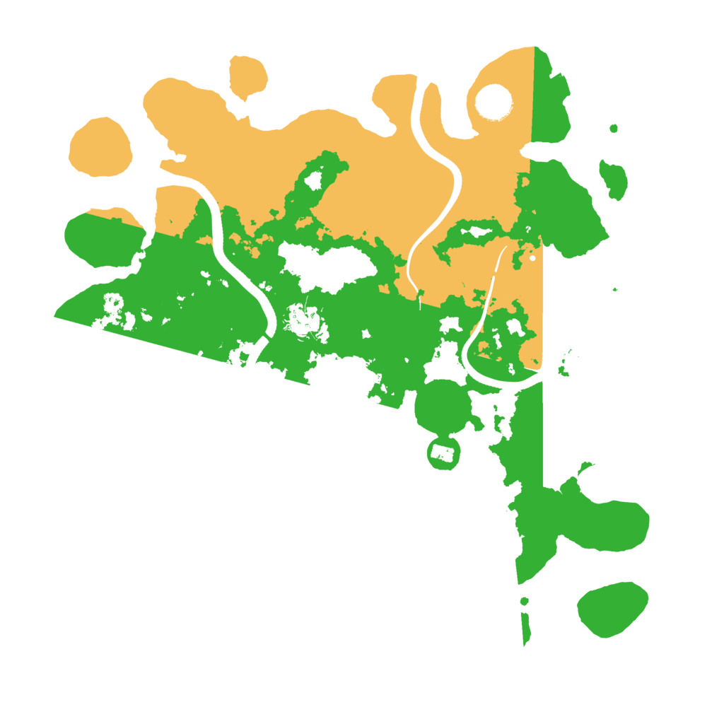 Biome Rust Map: Procedural Map, Size: 3500, Seed: 1064840741