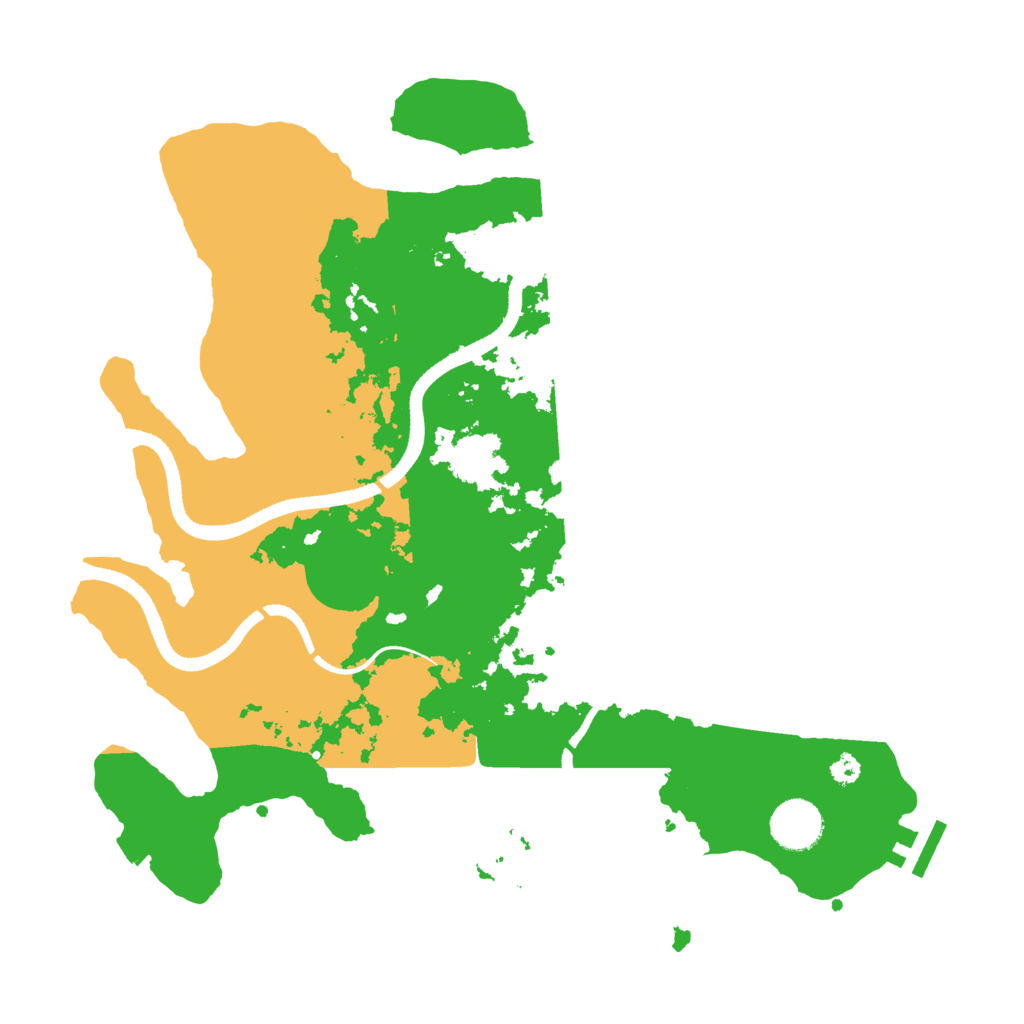 Biome Rust Map: Procedural Map, Size: 3500, Seed: 611933