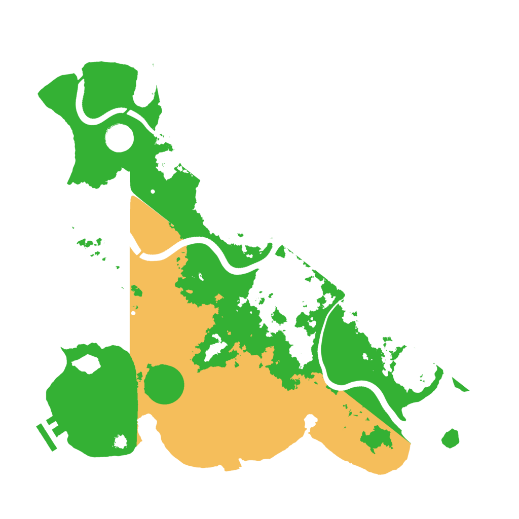 Biome Rust Map: Procedural Map, Size: 3500, Seed: 1844934491