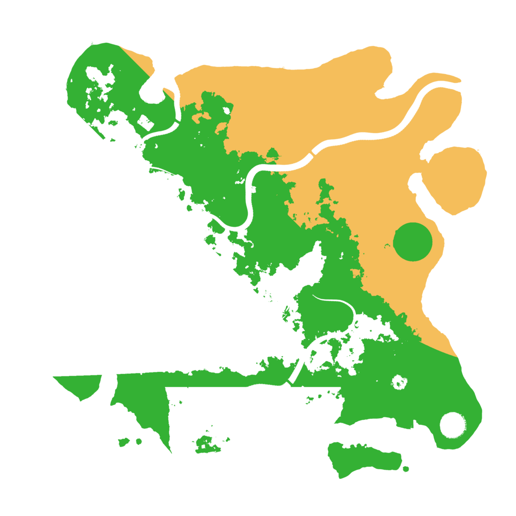 Biome Rust Map: Procedural Map, Size: 3500, Seed: 820320