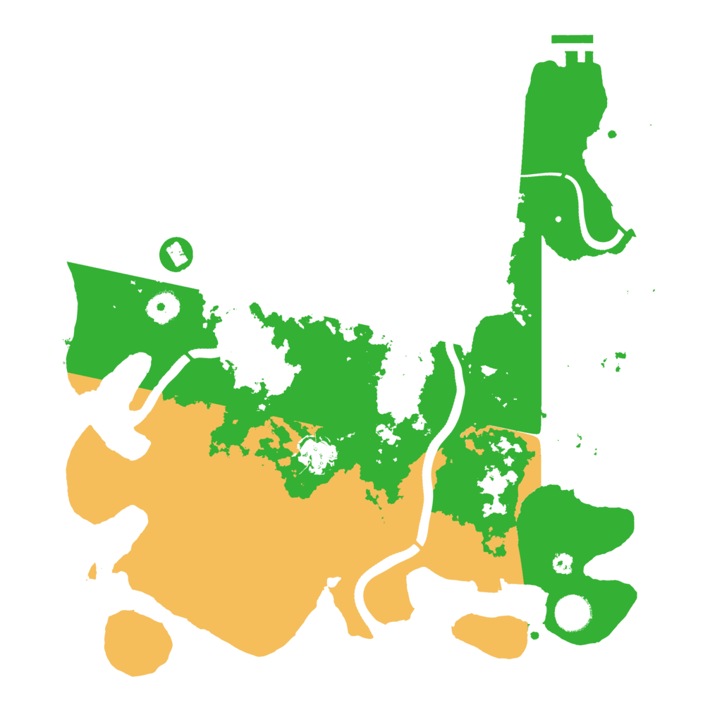 Biome Rust Map: Procedural Map, Size: 3500, Seed: 720825