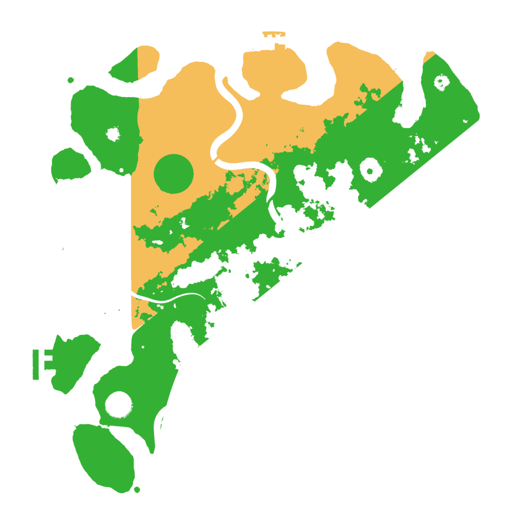 Biome Rust Map: Procedural Map, Size: 3500, Seed: 670971
