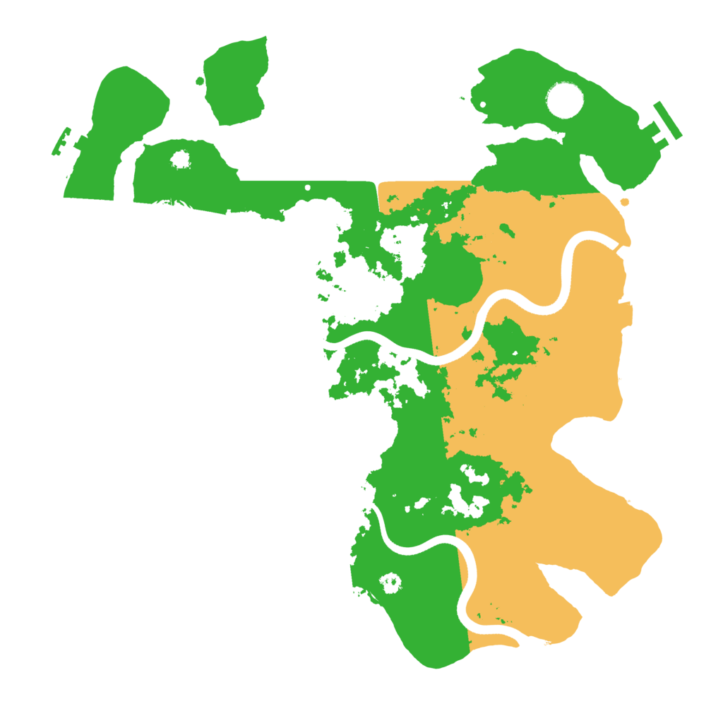Biome Rust Map: Procedural Map, Size: 3500, Seed: 16160