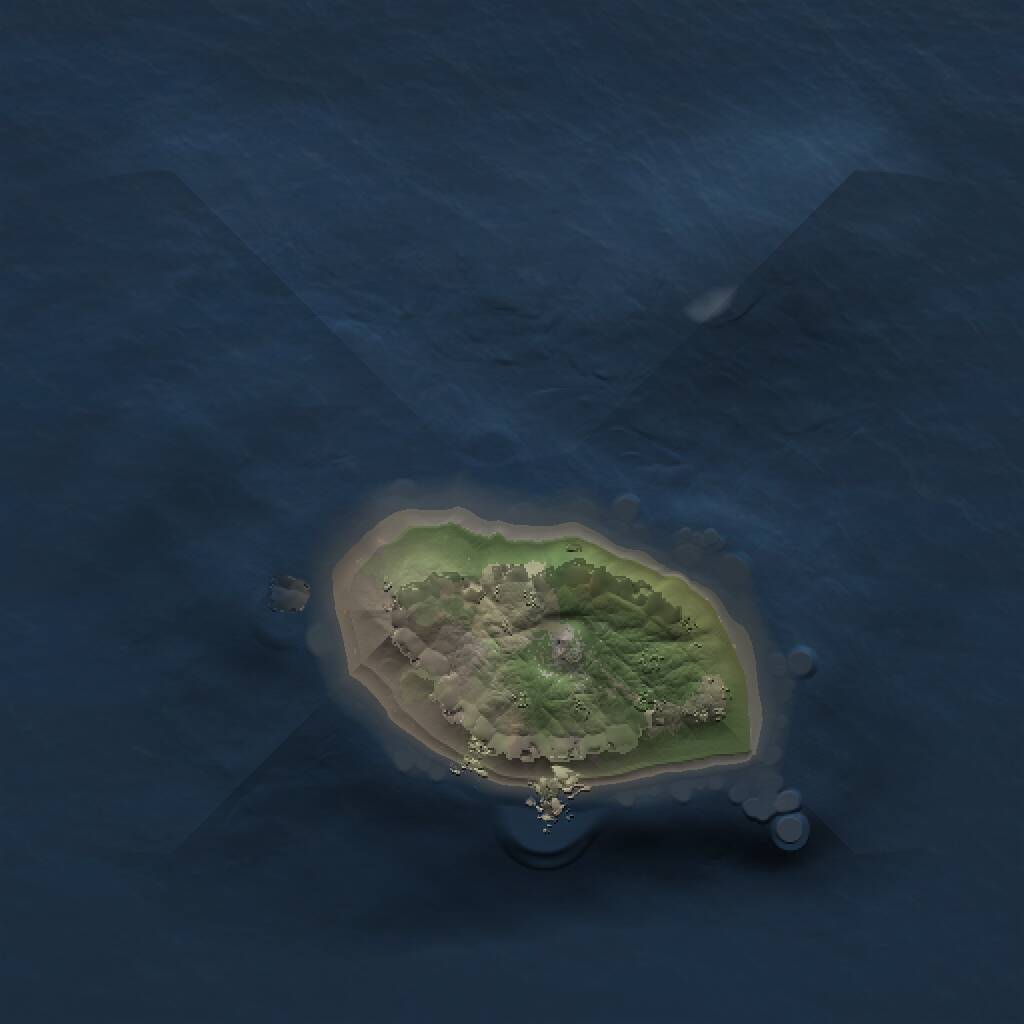 Rust Map: Procedural Map, Size: 1000, Seed: 23546, 1 Monuments