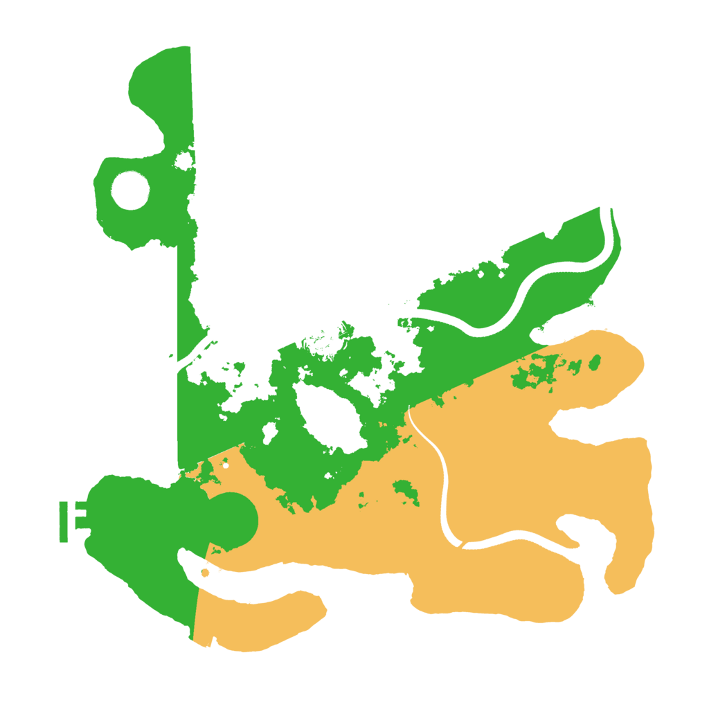 Biome Rust Map: Procedural Map, Size: 3500, Seed: 19491947