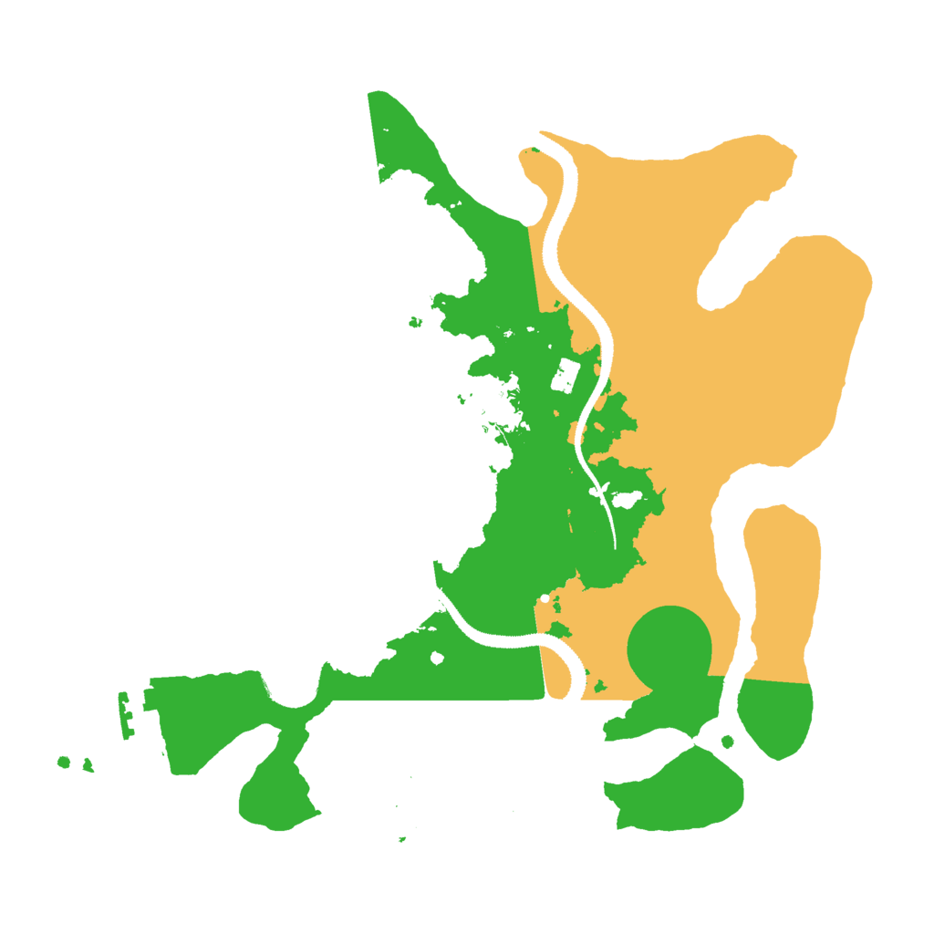 Biome Rust Map: Procedural Map, Size: 3000, Seed: 49587