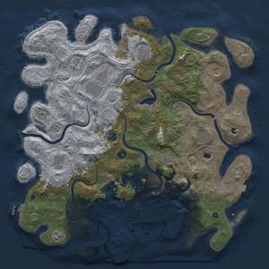 Thumbnail Rust Map: Procedural Map, Size: 4500, Seed: 83547623, 18 Monuments