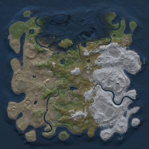 Thumbnail Rust Map: Procedural Map, Size: 4500, Seed: 1584386200, 17 Monuments