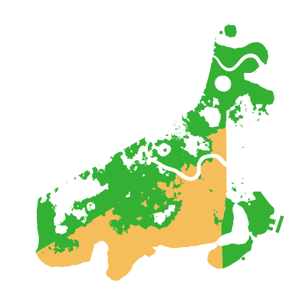 Biome Rust Map: Procedural Map, Size: 3500, Seed: 10206