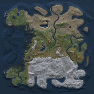 Thumbnail Rust Map: Procedural Map, Size: 4250, Seed: 446460062, 18 Monuments