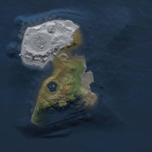 Thumbnail Rust Map: Procedural Map, Size: 1500, Seed: 1368153990, 2 Monuments