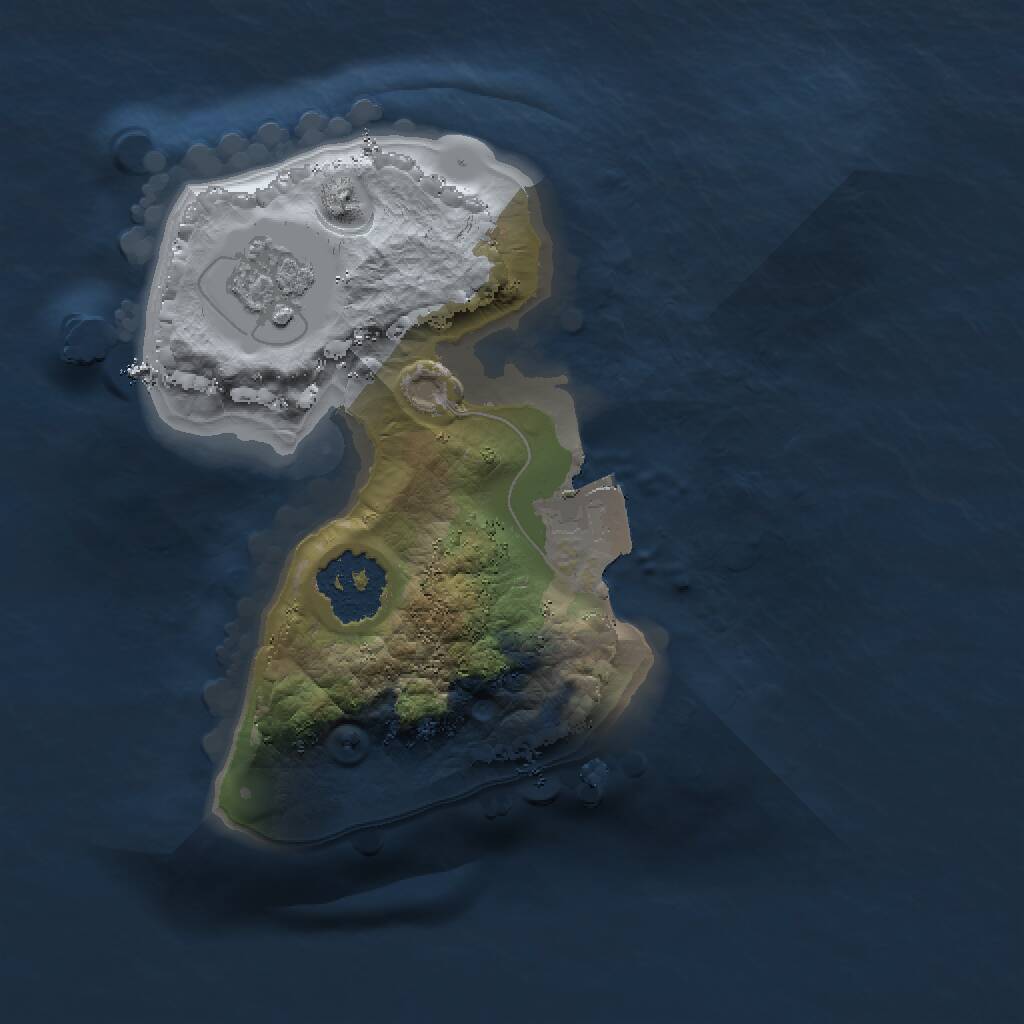 Rust Map: Procedural Map, Size: 1500, Seed: 1368153990, 2 Monuments