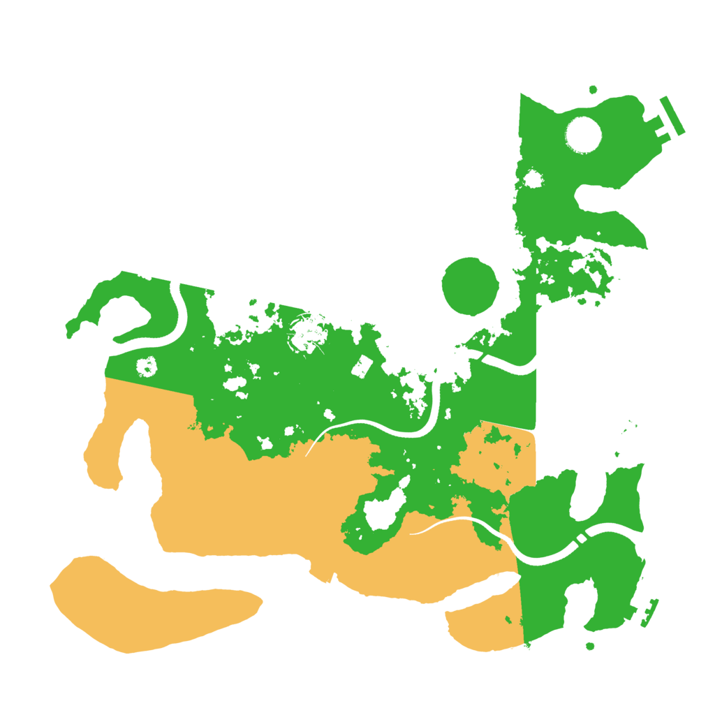 Biome Rust Map: Procedural Map, Size: 3500, Seed: 67502668