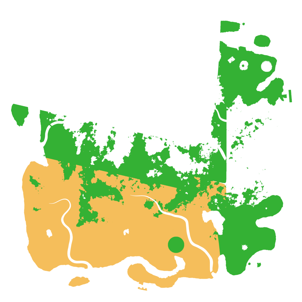Biome Rust Map: Procedural Map, Size: 4900, Seed: 811811