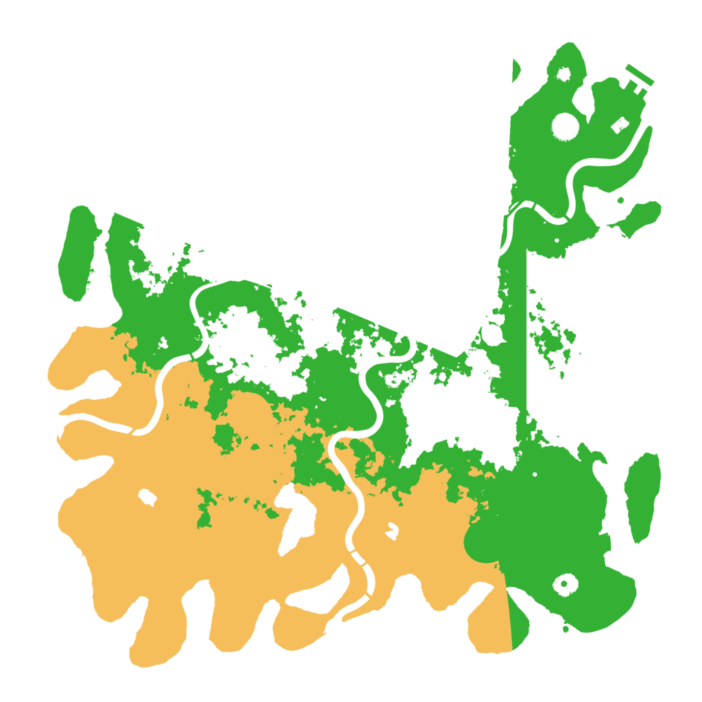 Biome Rust Map: Procedural Map, Size: 4500, Seed: 9283725