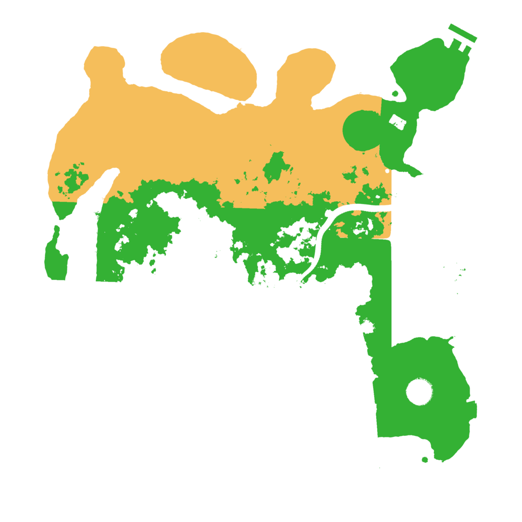 Biome Rust Map: Procedural Map, Size: 3500, Seed: 1343885318