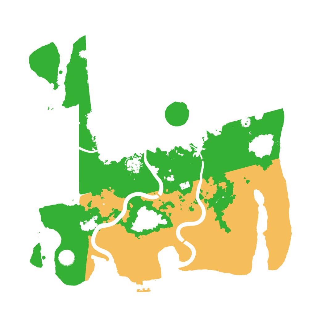 Biome Rust Map: Procedural Map, Size: 3500, Seed: 1267595433