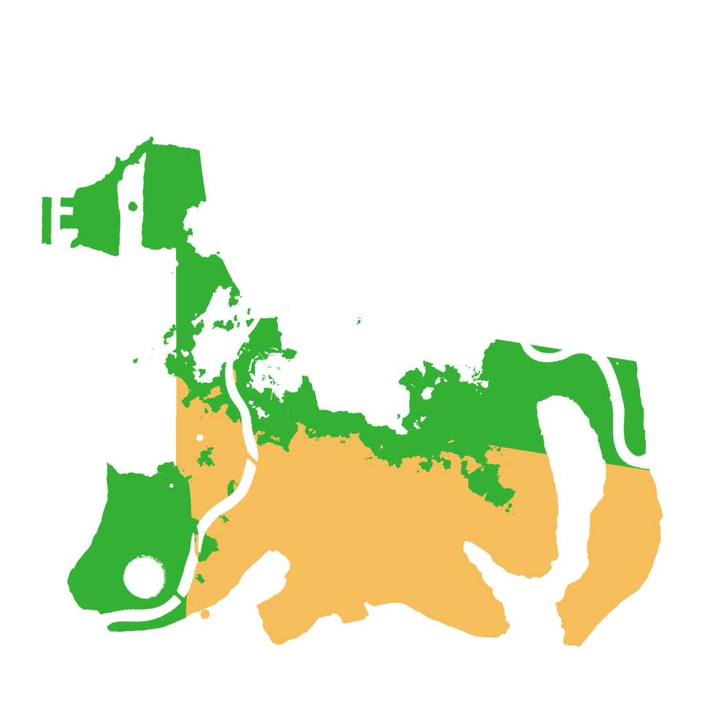 Biome Rust Map: Procedural Map, Size: 3000, Seed: 2019657654