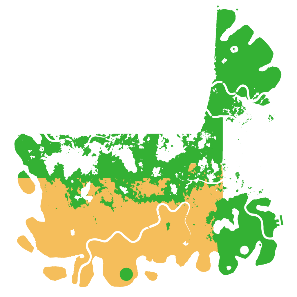 Biome Rust Map: Procedural Map, Size: 6000, Seed: 1634867552