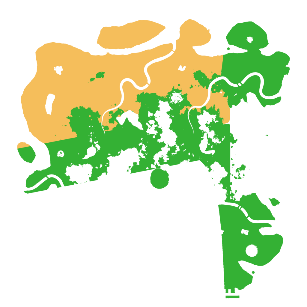 Biome Rust Map: Procedural Map, Size: 4500, Seed: 1914028195