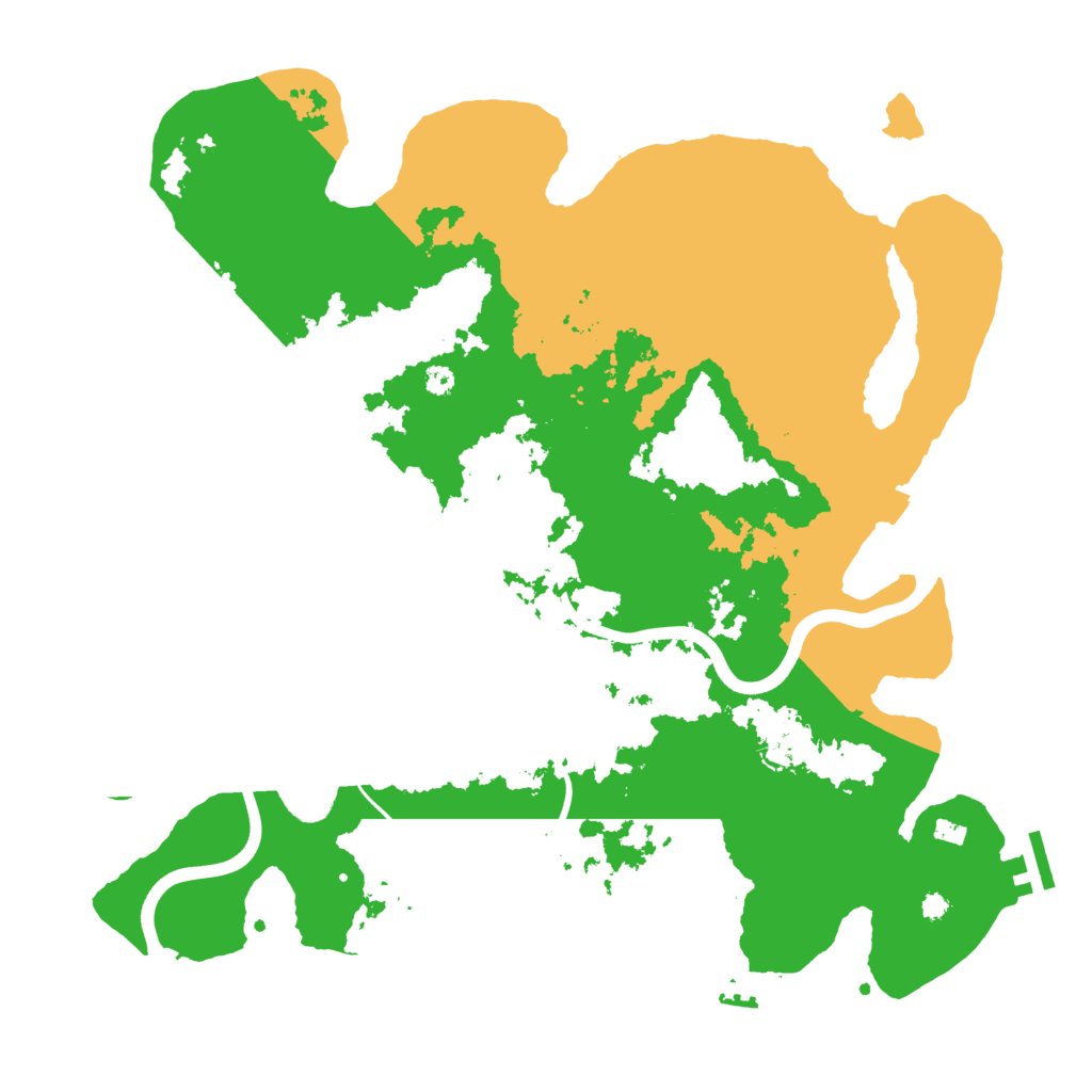 Biome Rust Map: Procedural Map, Size: 3750, Seed: 437052