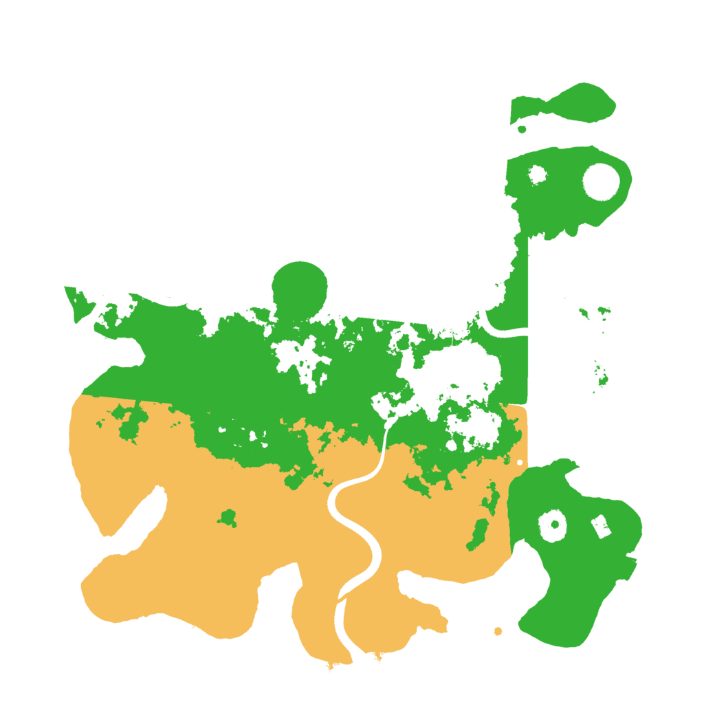 Biome Rust Map: Procedural Map, Size: 3500, Seed: 89463143