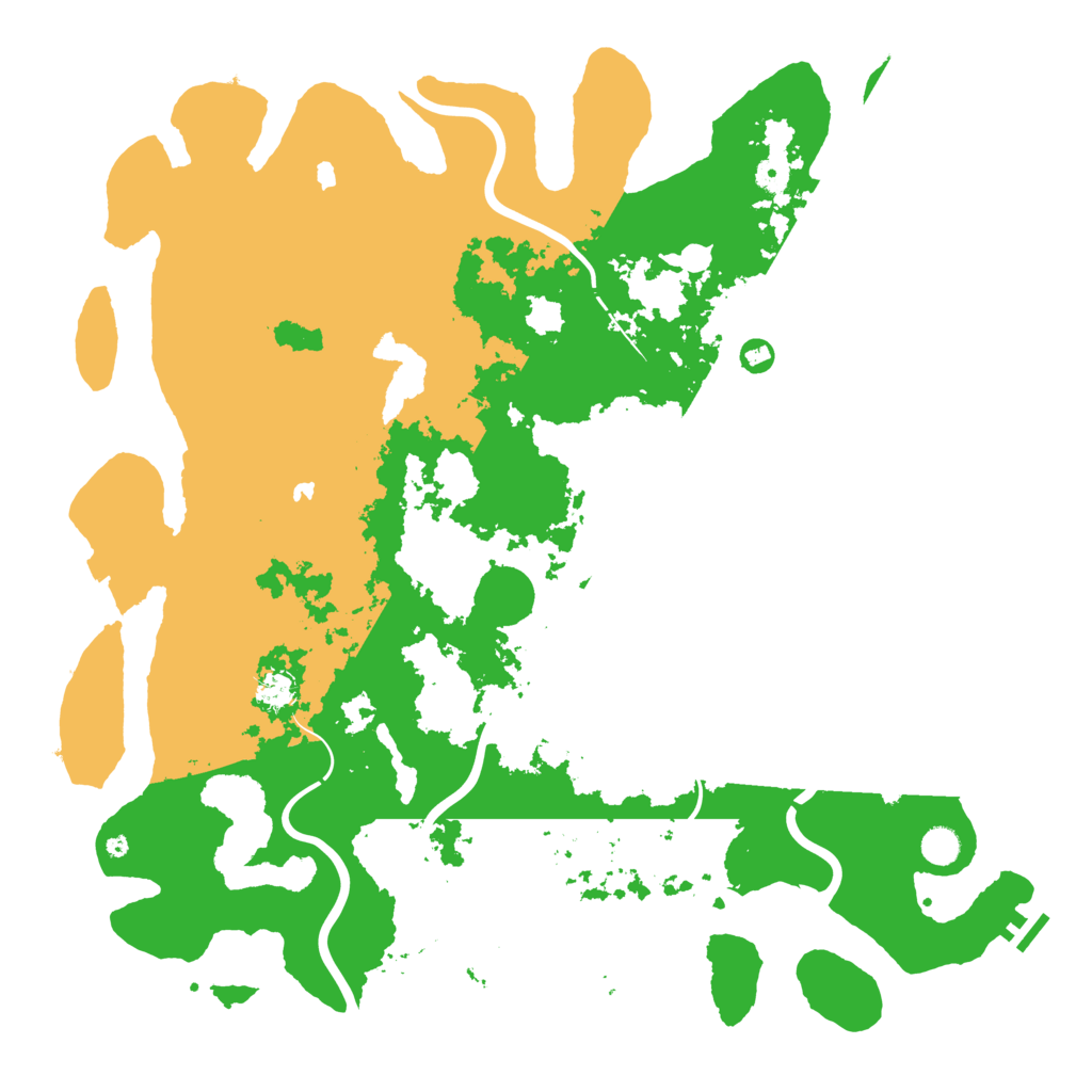 Biome Rust Map: Procedural Map, Size: 5000, Seed: 311387256