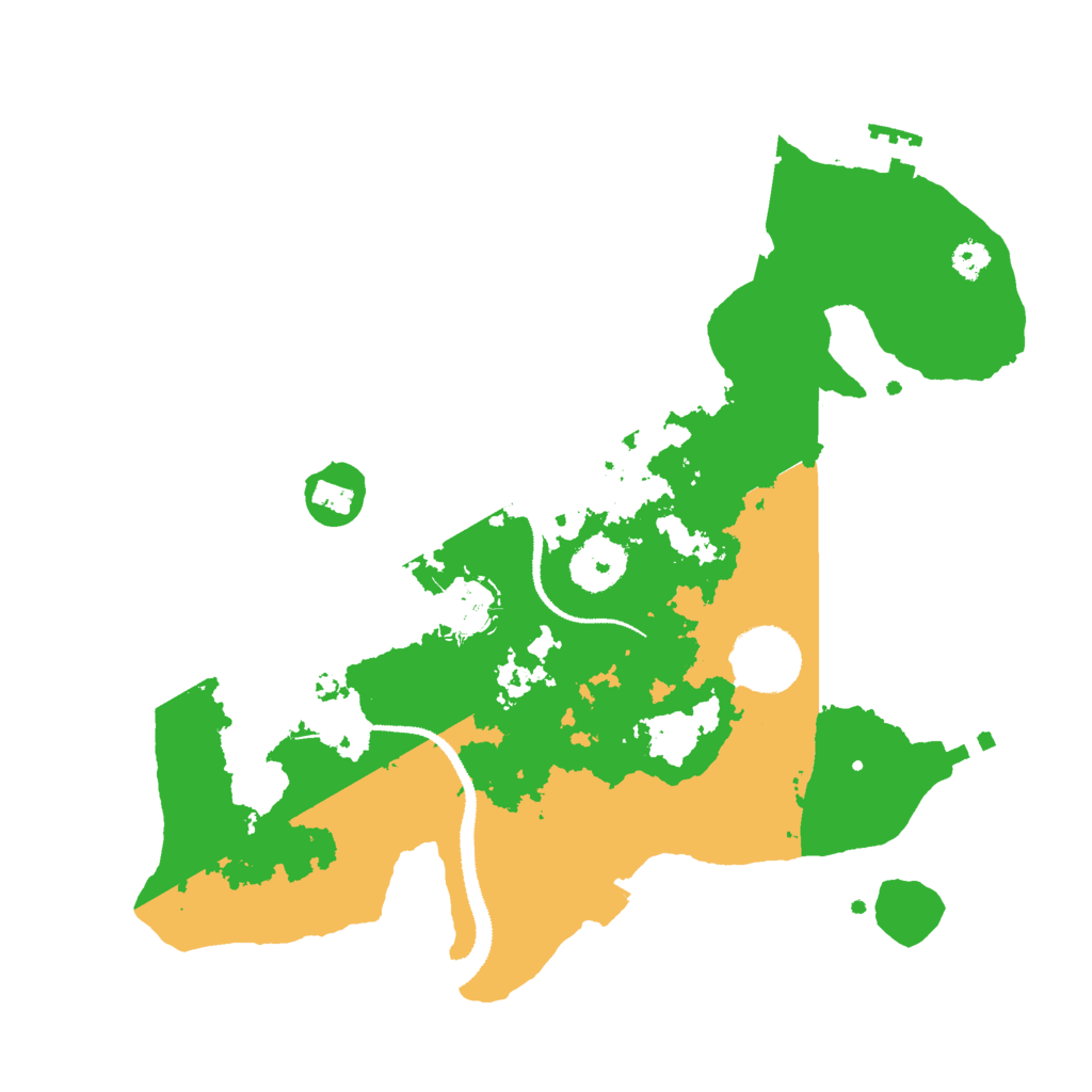 Biome Rust Map: Procedural Map, Size: 3000, Seed: 10206