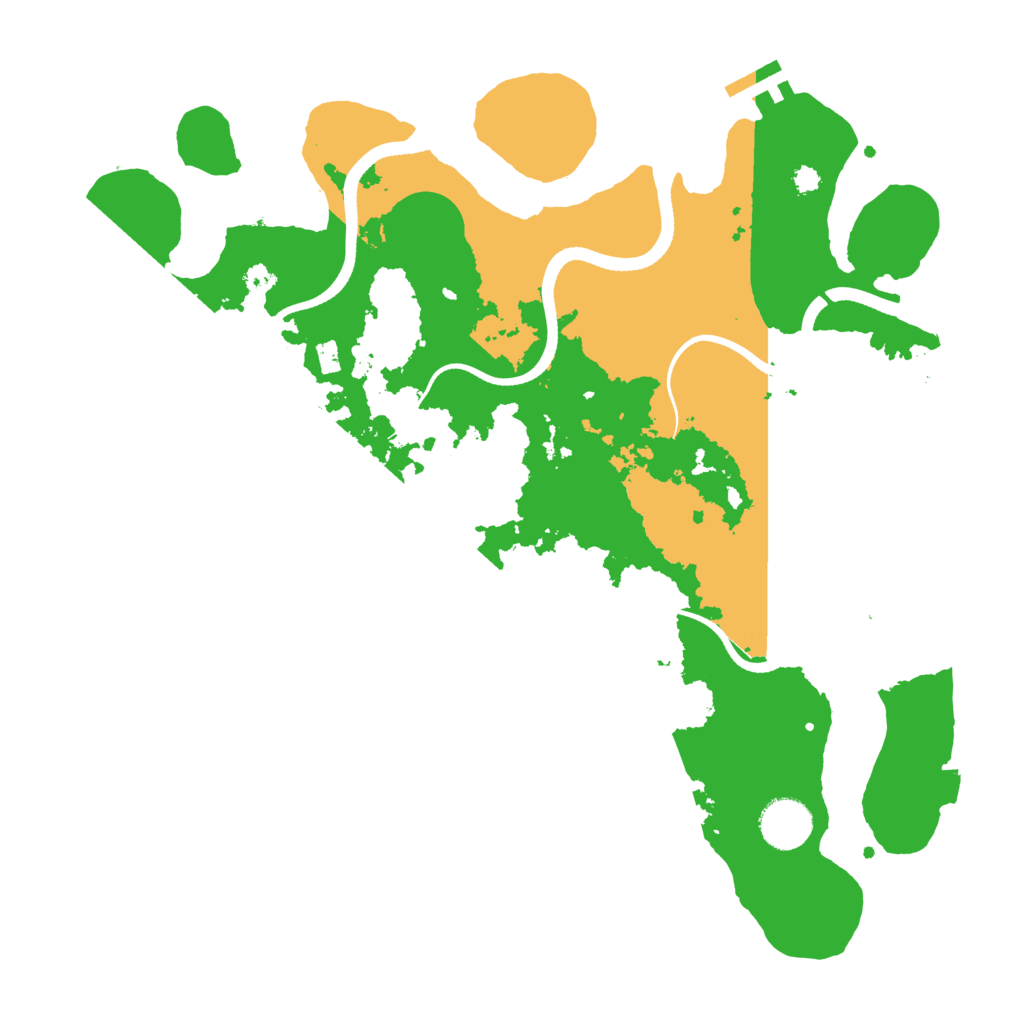 Biome Rust Map: Procedural Map, Size: 3500, Seed: 784876