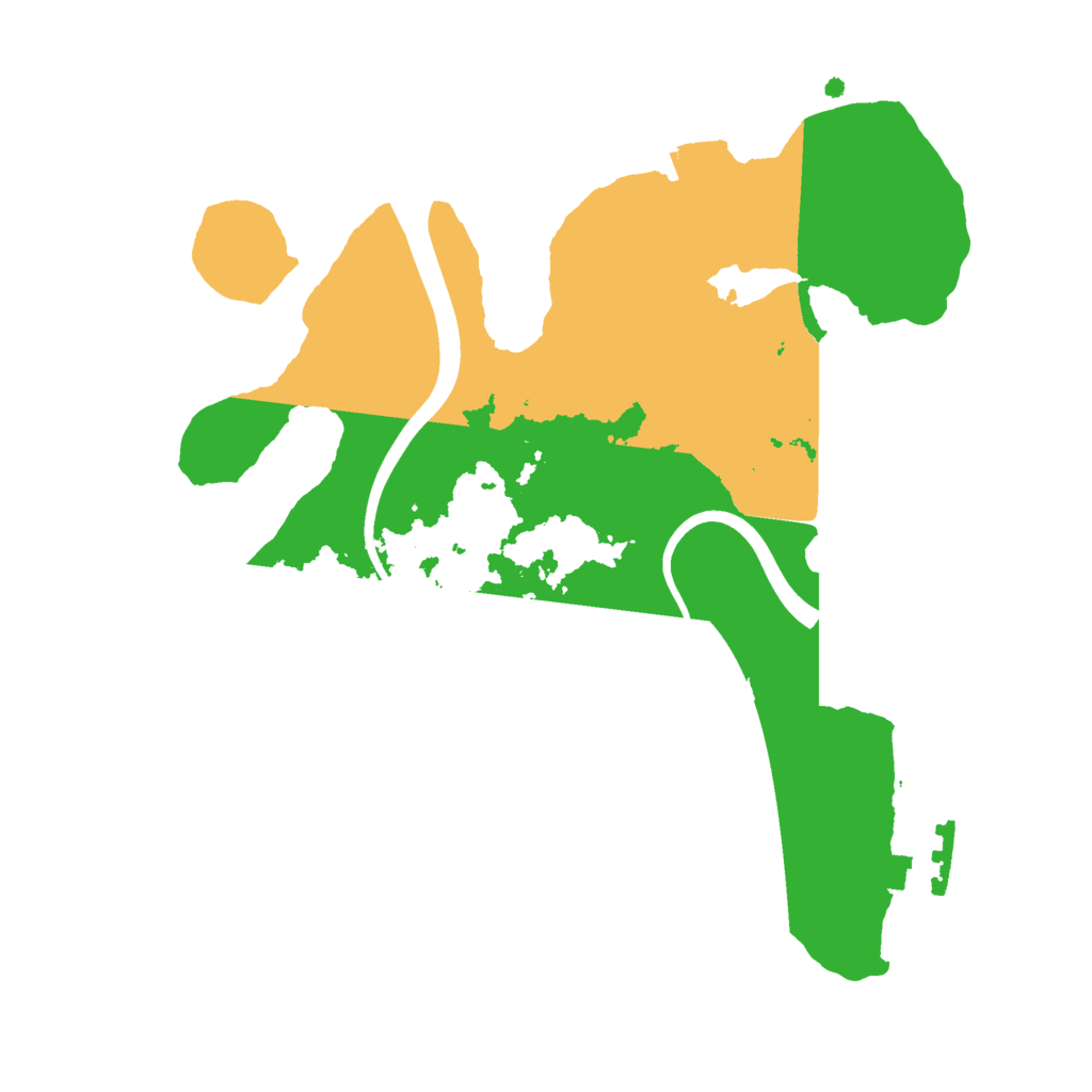 Biome Rust Map: Procedural Map, Size: 2200, Seed: 176163004