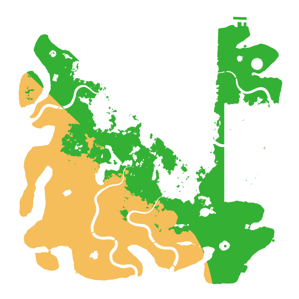 Biome Rust Map: Procedural Map, Size: 4500, Seed: 363399555