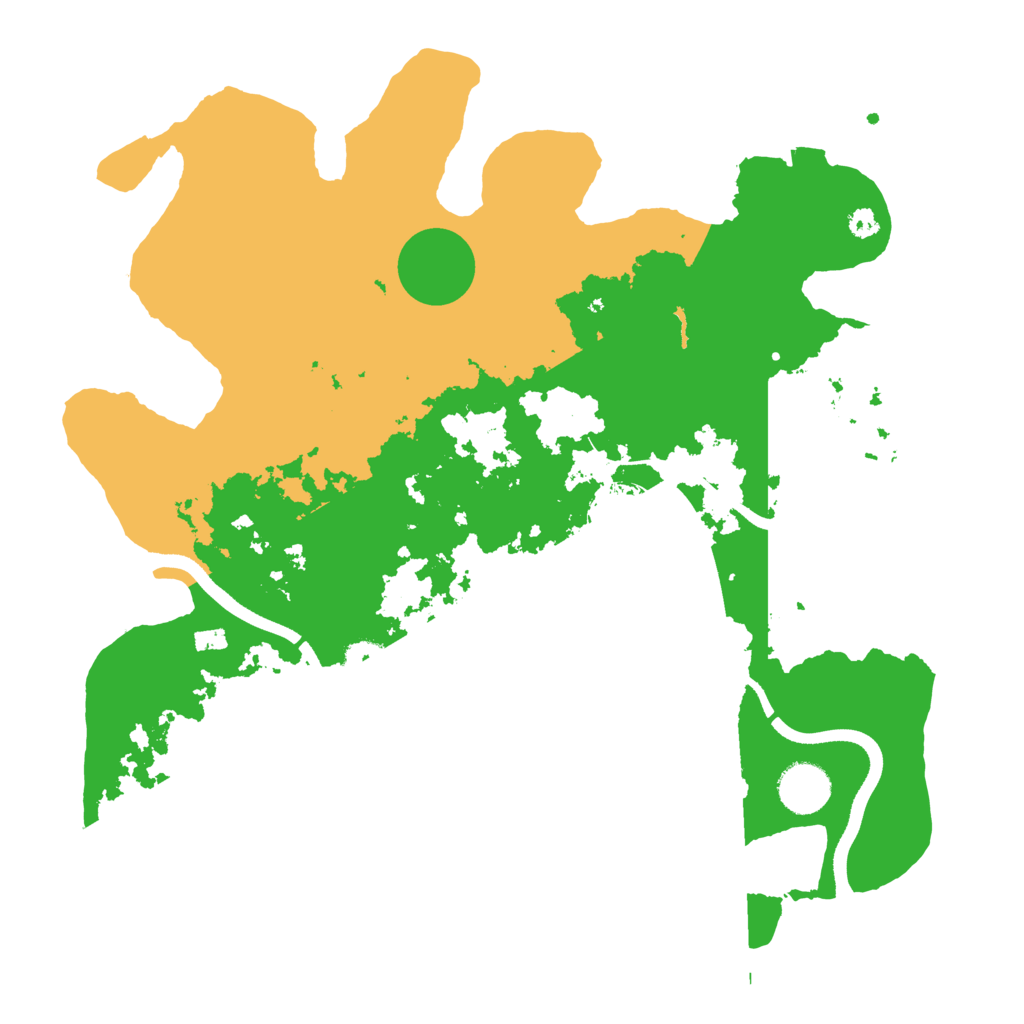 Biome Rust Map: Procedural Map, Size: 3500, Seed: 998426592