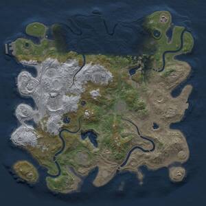 Thumbnail Rust Map: Procedural Map, Size: 4250, Seed: 924756, 17 Monuments