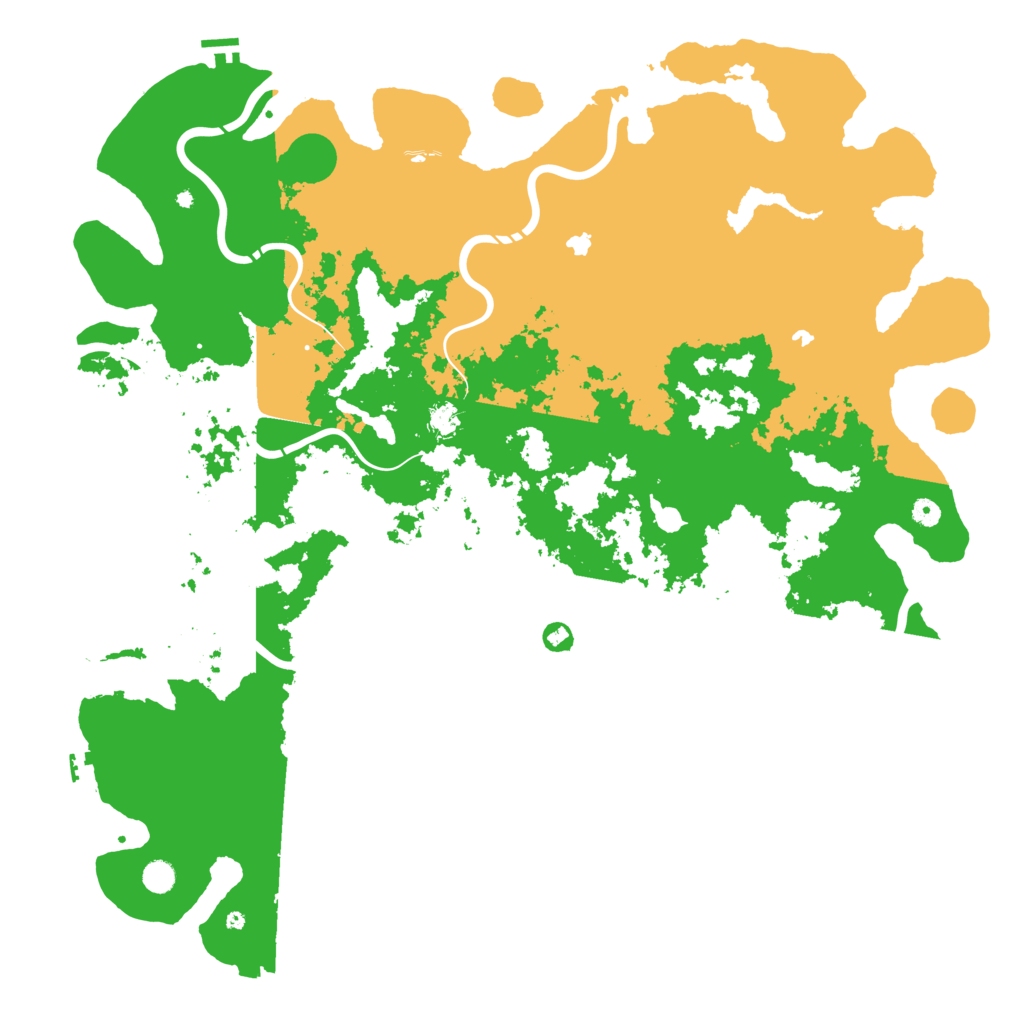 Biome Rust Map: Procedural Map, Size: 5500, Seed: 189034364