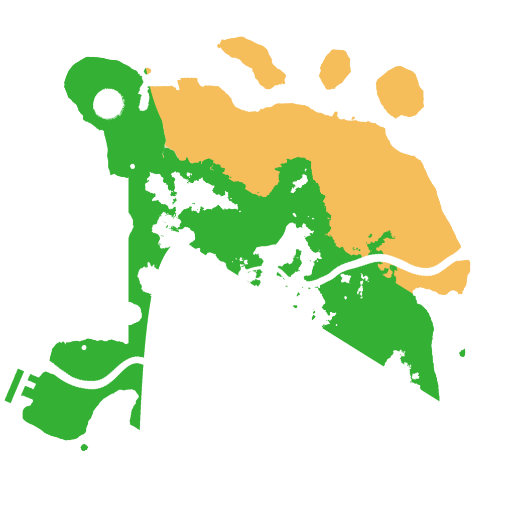Biome Rust Map: Procedural Map, Size: 3000, Seed: 105854