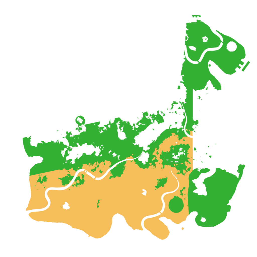 Biome Rust Map: Procedural Map, Size: 4500, Seed: 1256112396
